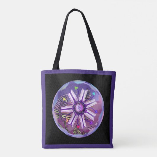 Bloem in de woestijn tote bag (Achterkant)