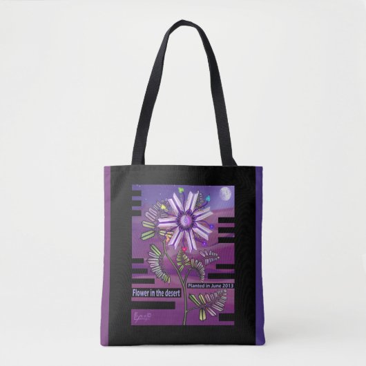 Bloem in de woestijn tote bag (Voorkant)