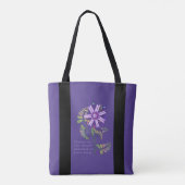 Bloem in de woestijn tote bag (Achterkant)