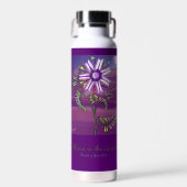 Bloem in de woestijn waterfles (Voorkant)