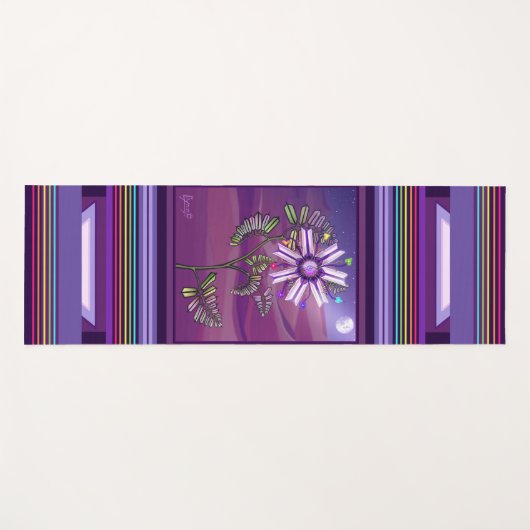 Bloem in de woestijn Yoga Mat (Voorkant (horizontaal))