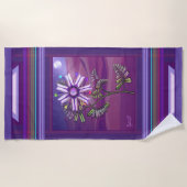 Bloem in de woestijnhanddoek strandlaken (Voorkant)