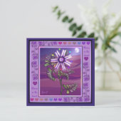 Bloem in de woestijnkaart kaart (Staand voorkant)