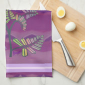 Bloem in de woestijnkeukenhanddoek theedoek (Quarter Fold)