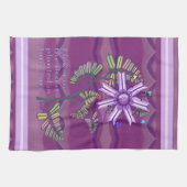 Bloem in de woestijnkeukenhanddoek theedoek (Horizontaal)