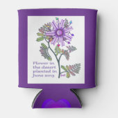 Bloem in de woestijnkoelbox blikjeskoeler (Voorkant)