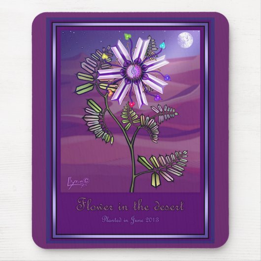 Bloem in de woestijnMuismat Muismat (Voorkant)