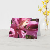 Bloem in een Bouquet Kaart (Gele Bloem)