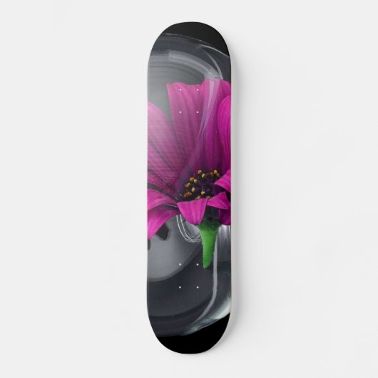 Bloem in een Vase Skateboard (Voorkant)