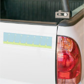 Bloem in groene Bumpersticker (Op Truck)
