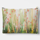 Bloem in het bosprint cosmetische tas (Achterkant)