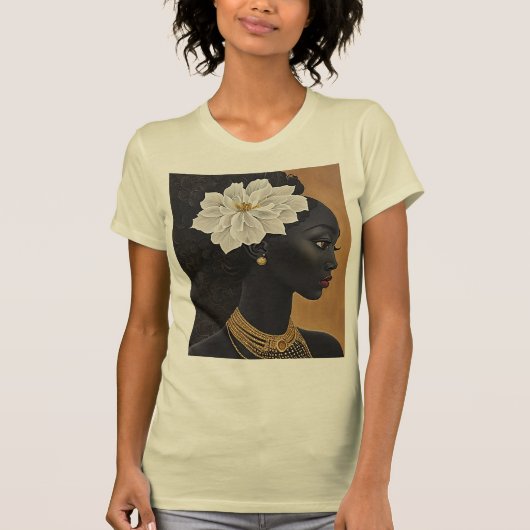 Bloem in het haar t-shirt (Voorkant)