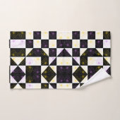 bloem in het monochrome patroon van de astmamontro bad handdoek (Handdoek)