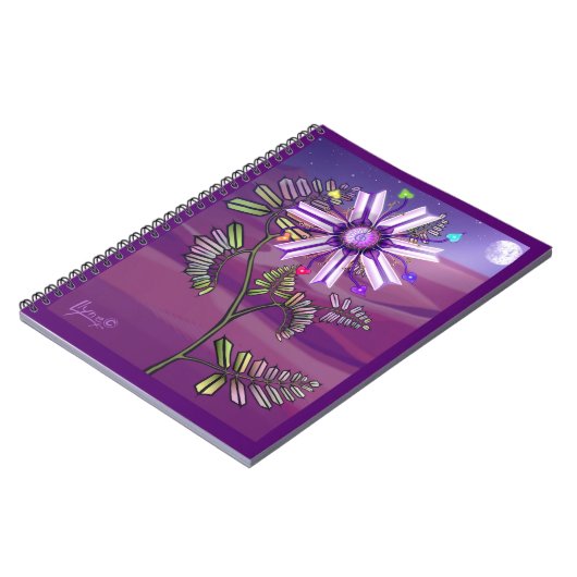 Bloem in het Notitieboek van de woestijnwervelfoto (Linkerzijde)