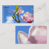 Bloem in het Visitekaartje Sky (Voorkant / Achterkant)