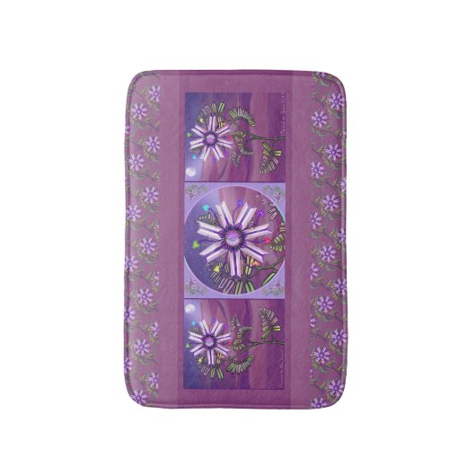 Bloem in het woestijnbad badmat (Voorkant Verticaal)