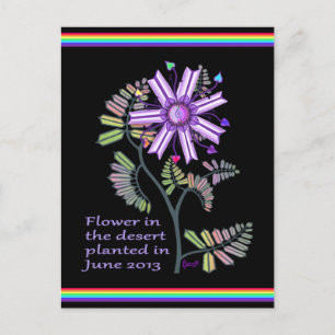 Bloem in het woestijnBriefkaart Briefkaart