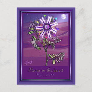 Bloem in het woestijnBriefkaart Briefkaart