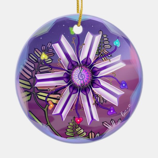 Bloem in het woestijnkeramische Ornament (Voorkant)