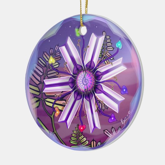 Bloem in het woestijnkeramische Ornament (Links)