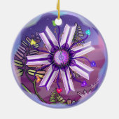 Bloem in het woestijnkeramische Ornament (Achterkant)