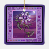 Bloem in het woestijnkeramische Ornament (Achterkant)