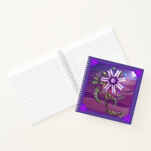 Bloem in het woestijnnotitieboek notitieboek (Binnen)