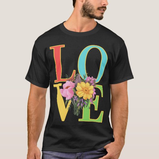 Bloem in Love jongen T-shirt (Voorkant)