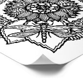 Bloem in Mandala 2 Poster (Hoek)