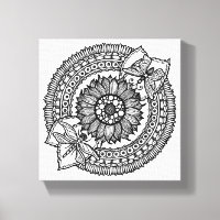 Bloem in Mandala 6