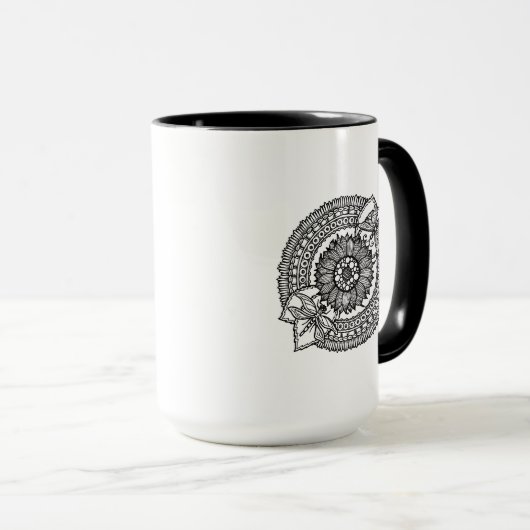 Bloem in Mandala Mok (Voorkant rechts)