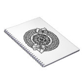 Bloem in Mandala Notitieboek (Rechterzijde)