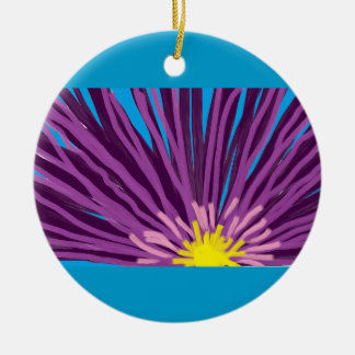 Bloem in olie keramisch ornament