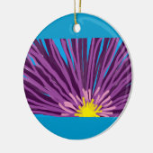 Bloem in olie keramisch ornament (Links)