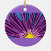 Bloem in olie keramisch ornament (Achterkant)