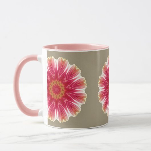 Bloem in roze mok (Links)