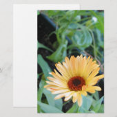 Bloem in Twee Bladeren Briefpapier (Voorkant / Achterkant)