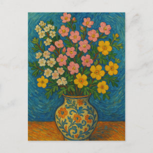 Bloem in vaas Briefkaart