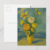 Bloem in vaas Briefkaart (Voorkant / Achterkant)