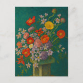 Bloem in vaas Briefkaart (Voorkant)