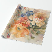 Bloem in vaas cadeaupapier (Uitgerold)