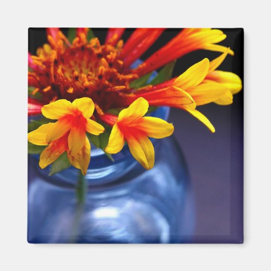 Bloem in vaas magneet (Voorkant)