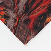 Bloem in vet 1 fleece deken (Hoek)