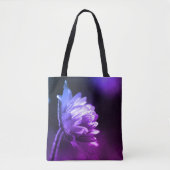 Bloem in zonlicht zwart-wit tint tote bag (Voorkant)