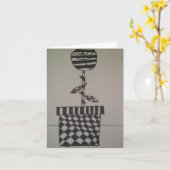 Bloem in zwart en wit, Notitiekaarten (Gele Bloem)