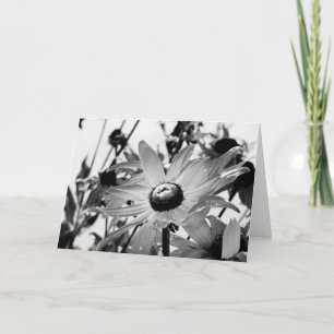 Bloem in zwart-wit kaart