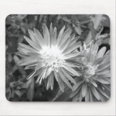 Bloem in zwart-wit muismat (Voorkant)