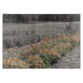 Bloem in zwarte en witte Natuur Snijplank (Voorkant)