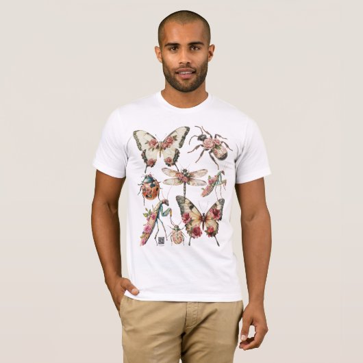 Bloem Insecten T-shirt (Voorkant volledig)