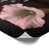 Bloem inspirerende levenscitaten van morgenroem poster (Hoek)